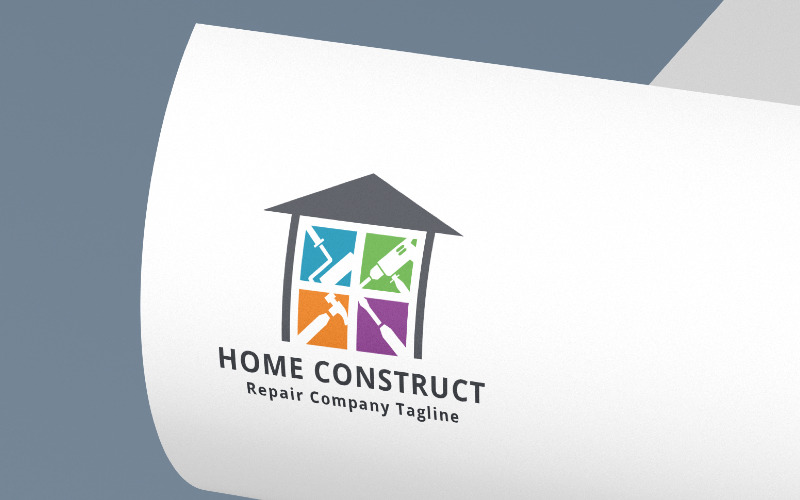 home construct pro logo template original