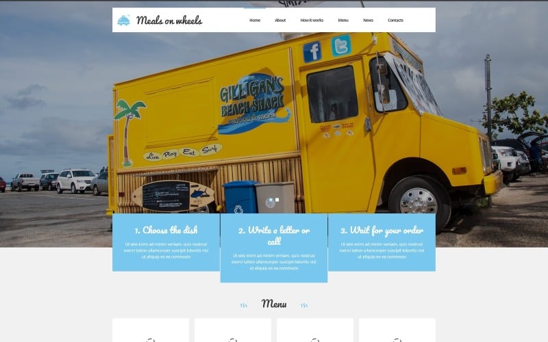 home food delivery joomla template original