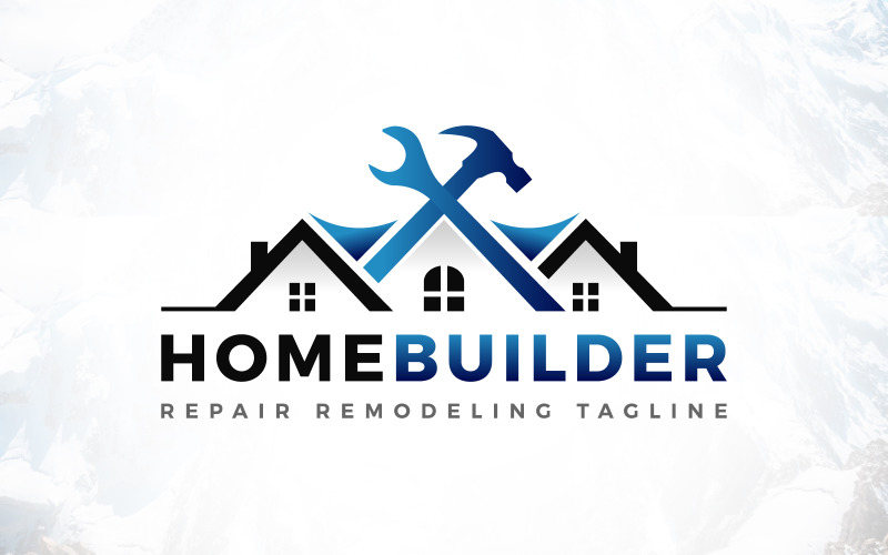 home home builders repair remodeling house logo design original