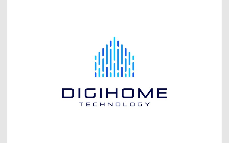 home house data digital technology logo original