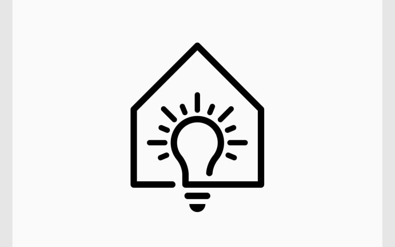 home house light bulb logo original
