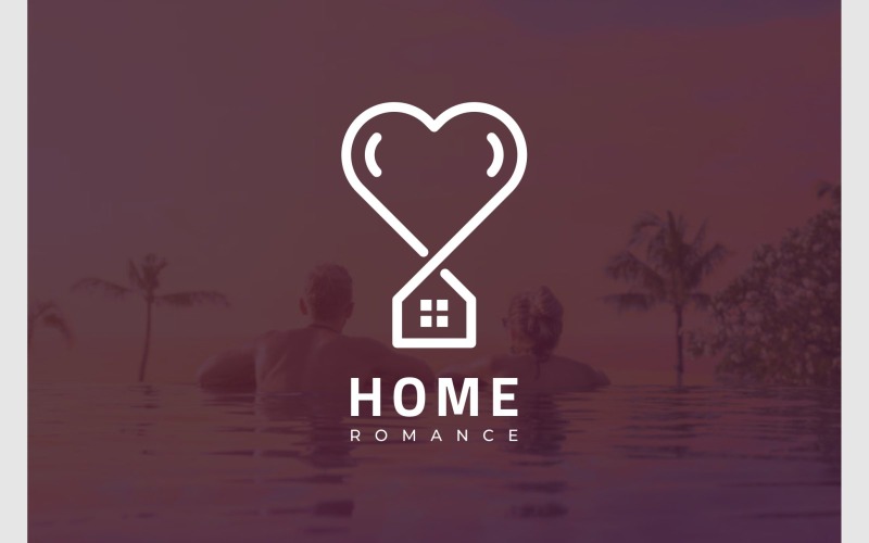 home house love heart logo original