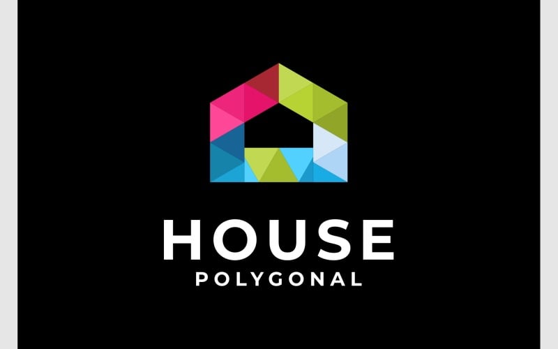 home house mosaic triangle logo original