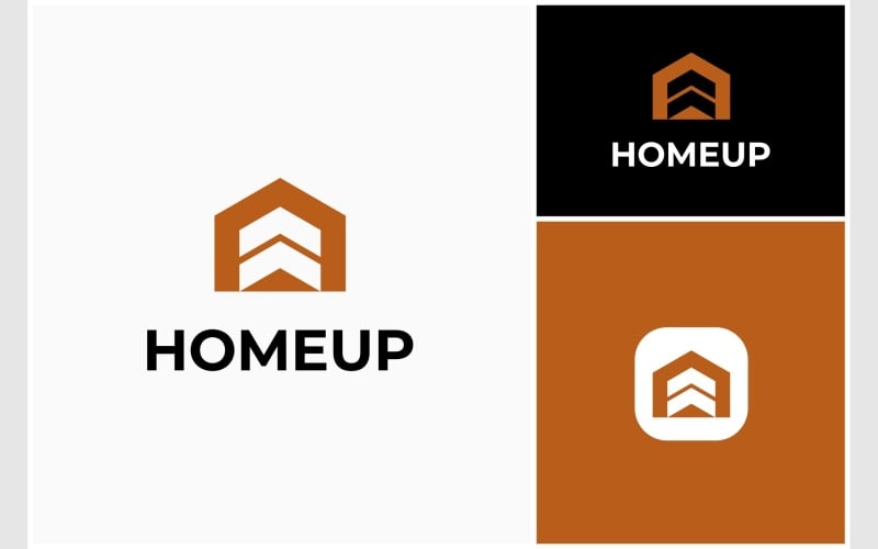 home house real estate arrow up logo original