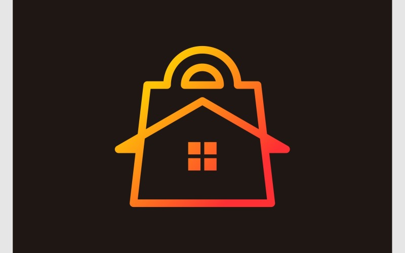 home house shopping bag logo original