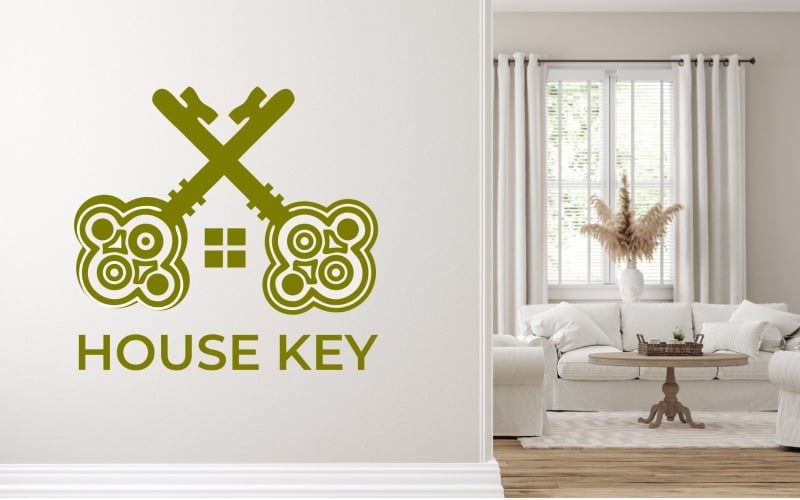 home key logo design template original