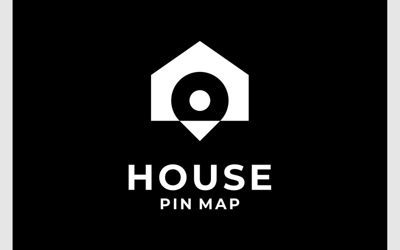home location house pin map logo original