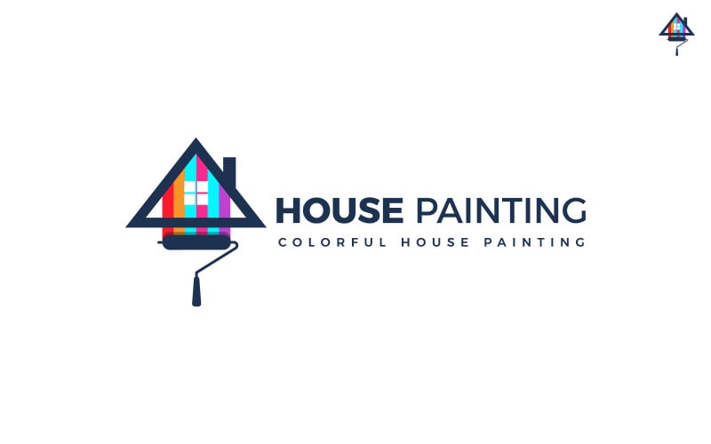 home painter logo design template original