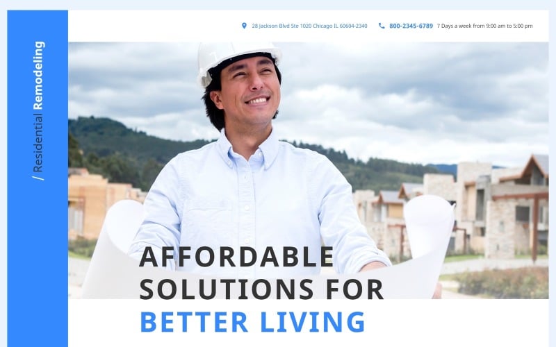 home remodeling landing page template original