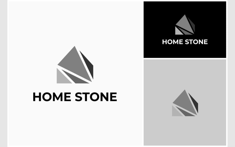 home stone house rock logo original