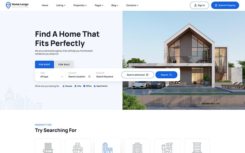 homelengo real estate wordpress theme original