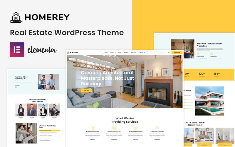 homerey real estate wordpress theme original