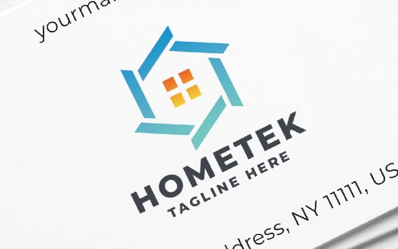 hometek real estate pro logo template original