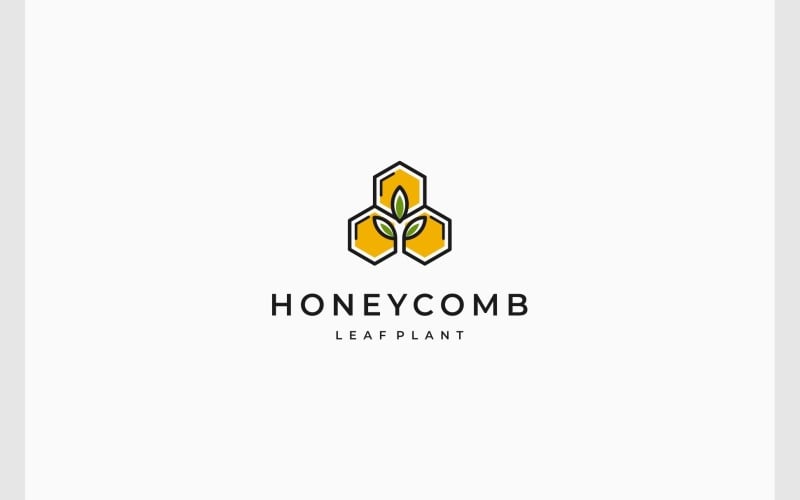 honeycomb leaf organic logo original