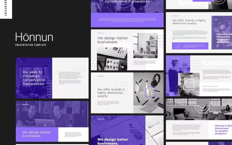 honnun creative technology powerpoint template original