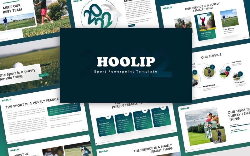 hoolip sport multipurpose powerpoint template original
