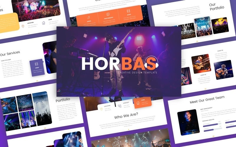horbas music presentation powerpoint template original