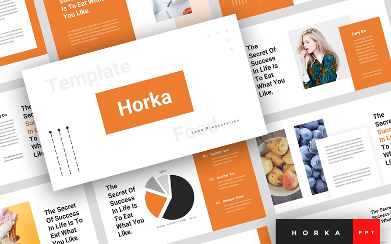 horka food presentation powerpoint template original