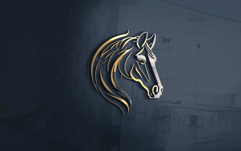 horse head outline logo vector file original