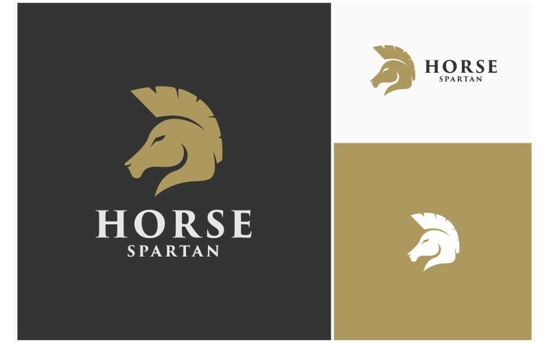 horse stallion spartan greek logo original