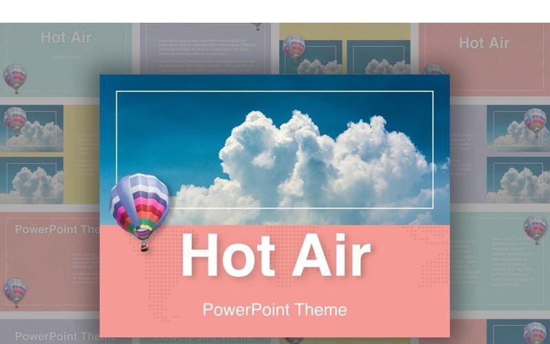 hot air powerpoint template original
