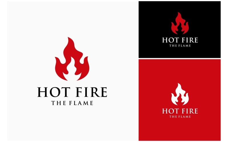 hot fire flame burn heat logo original