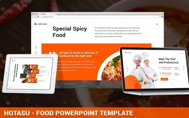 hotasu food powerpoint template original