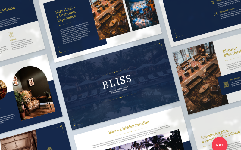 hotel and accommodation presentation powerpoint template original