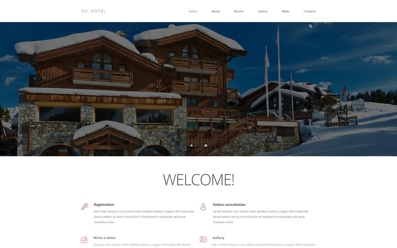 hotels and motels joomla template original