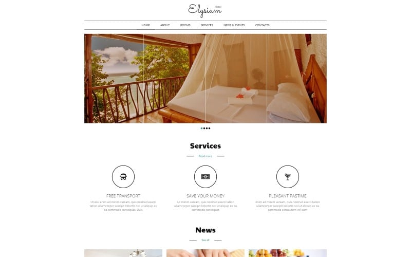hotels motels joomla template original