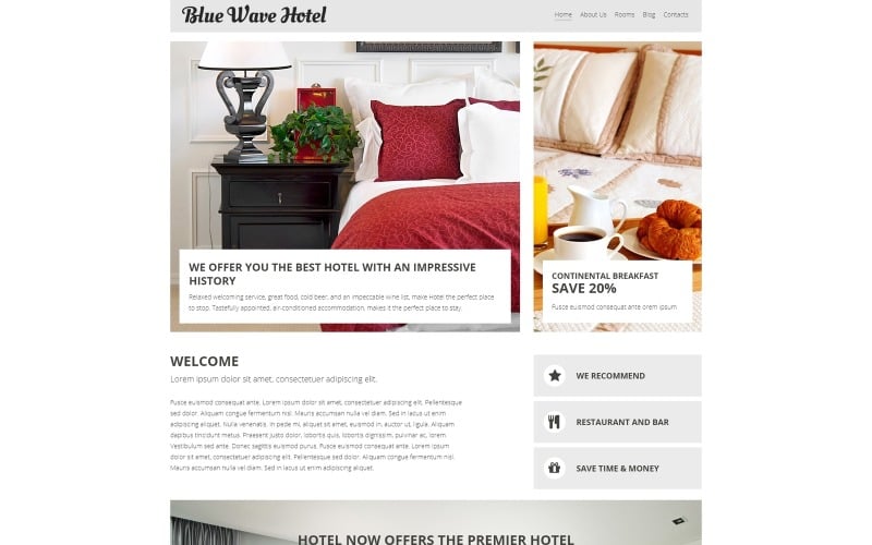 hotels responsive joomla template original