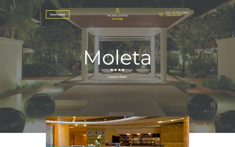 hotels responsive landing page template original