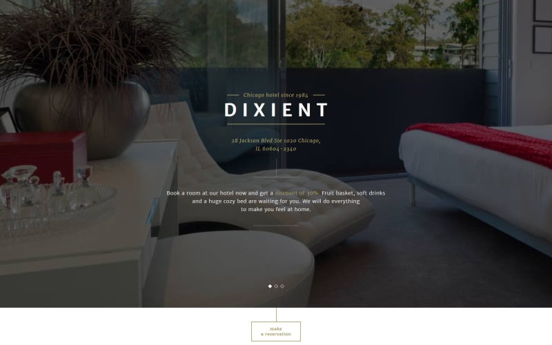 hotels responsive landing page template original
