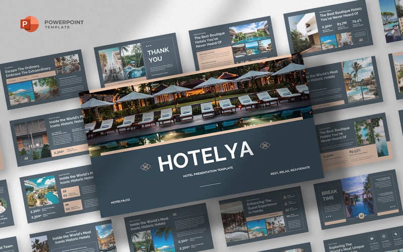 hotelya luxury hotel powerpoint template original