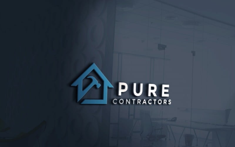 house contractor or real estate logo original