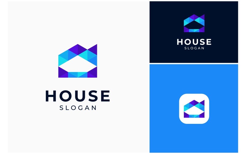 house geometric modern logo original