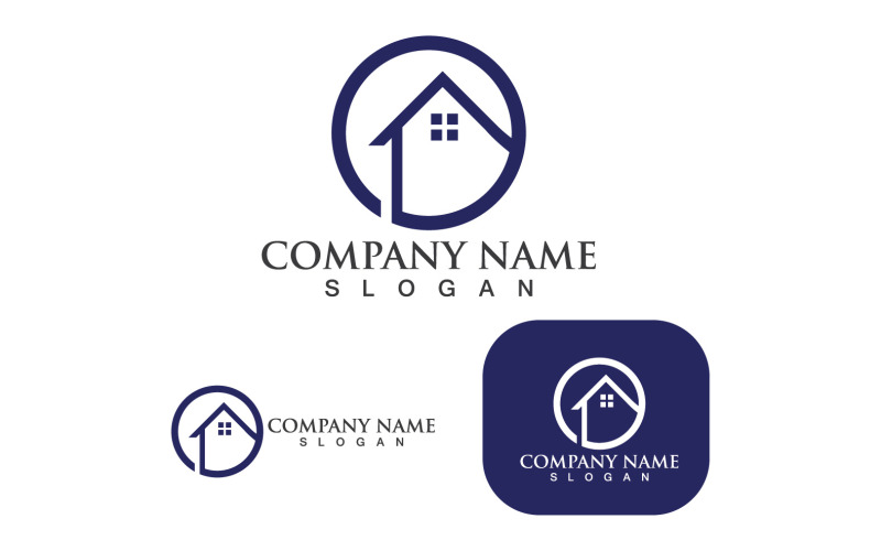 house home logo building vector v original