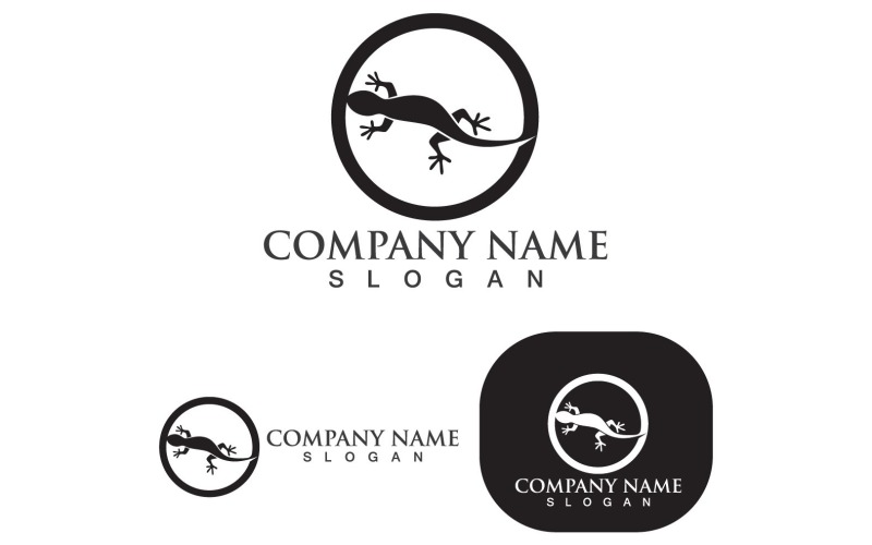 house lizard logo vector print template v original