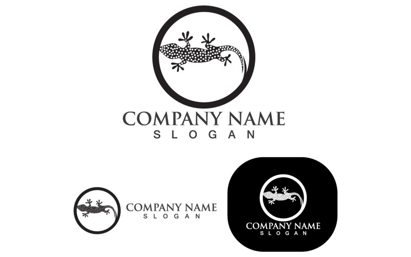 house lizard logo vector print template v original