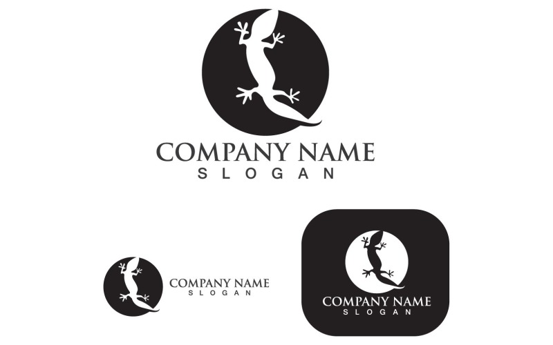 house lizard logo vector print template v original