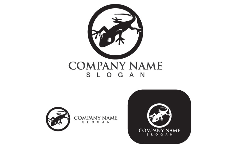 house lizard logo vector print template v original