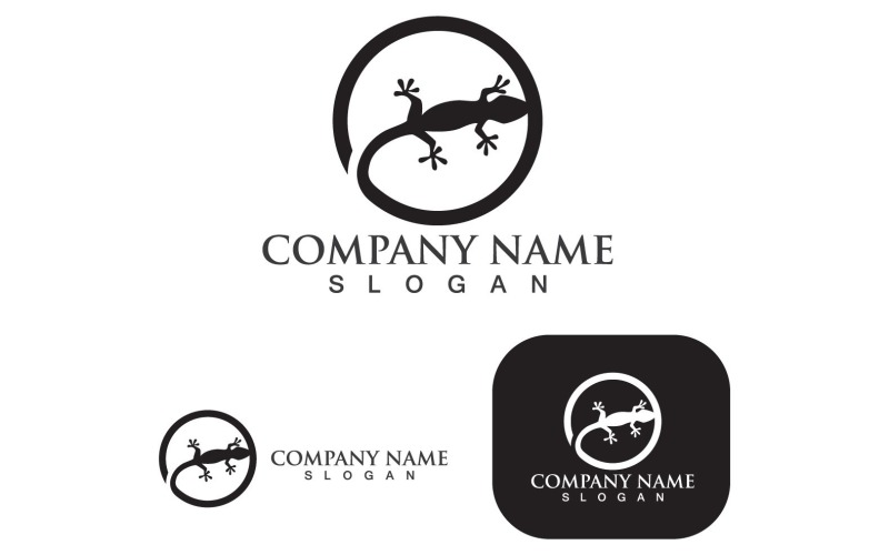 house lizard logo vector print template v original