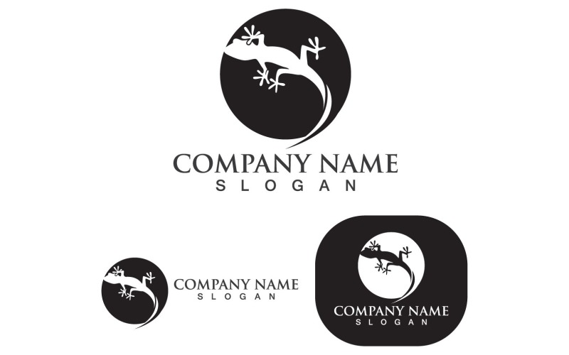 house lizard logo vector print template v original