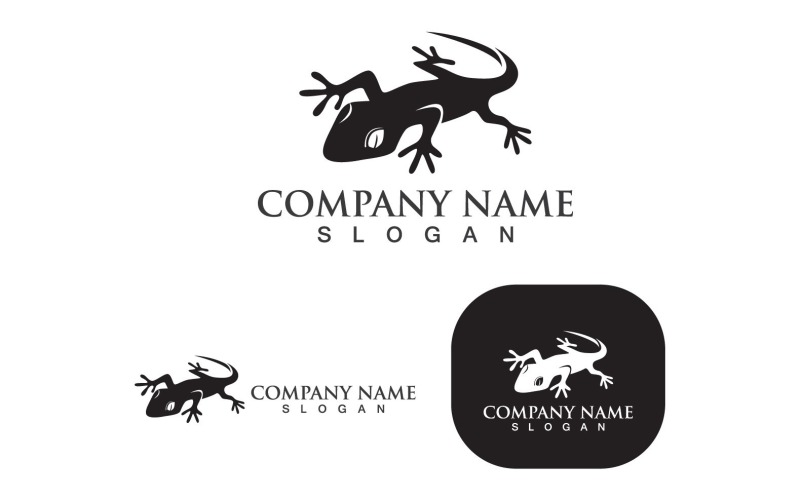 house lizard logo vector print template v original