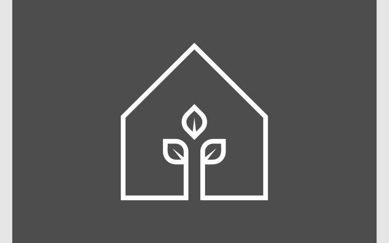 house plant natural icon logo original