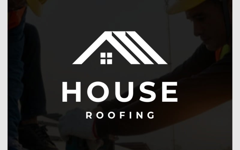 house roofing simple logo original