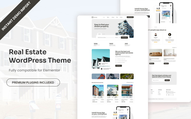 housy real estate wordpress theme original