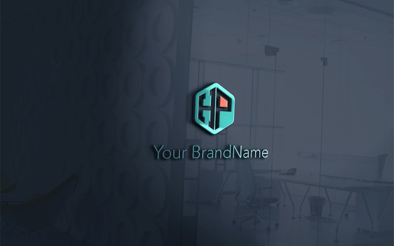hp or ph creative logo design template original