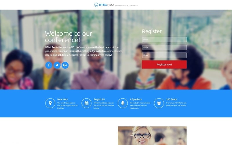 html pro it company clean html landing page template original