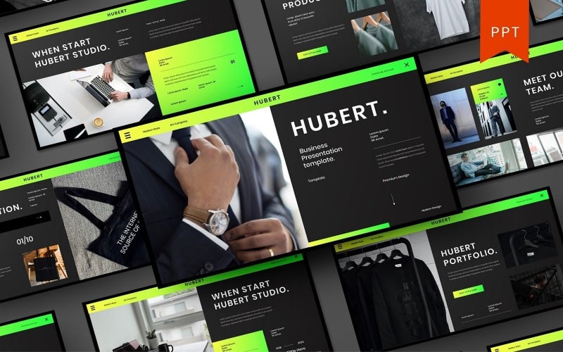 hubert business powerpoint template original